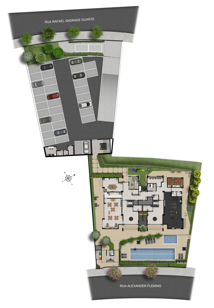 Implantação do subsolo do Wide Nova Campinas, Nova Campinas