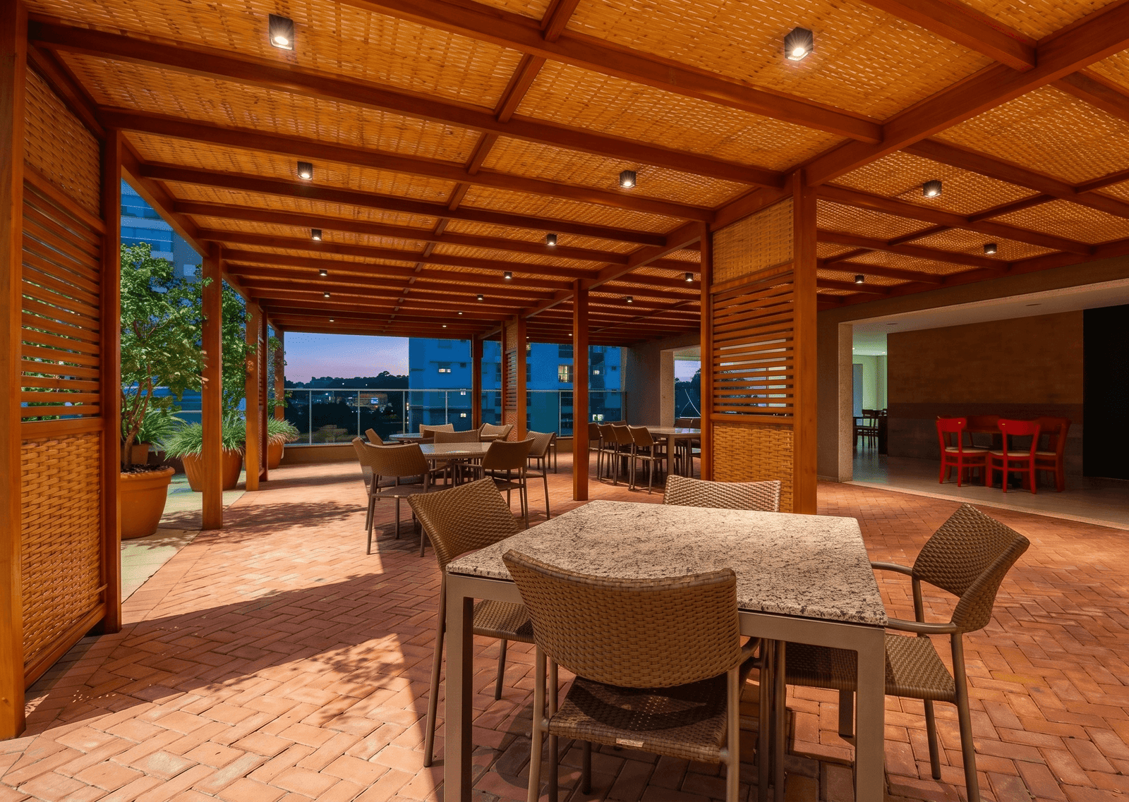 Restaurante — área de gastronomia do Acqua Galleria em Campinas