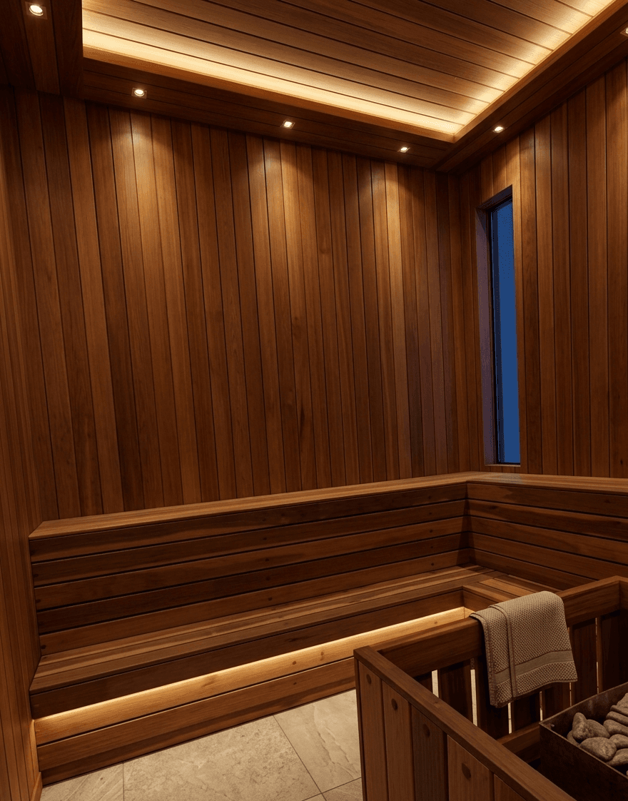 Sauna — espaço de bem-estar e relaxamento do Acqua Galleria