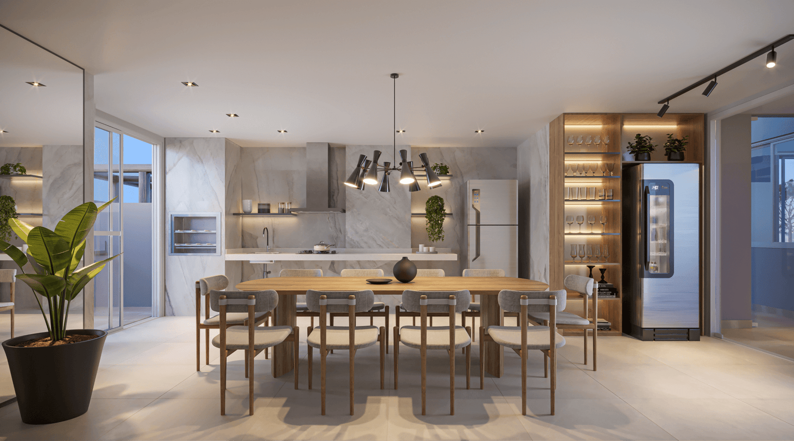 Espaço gourmet do Wide Nova Campinas, Nova Campinas, Campinas